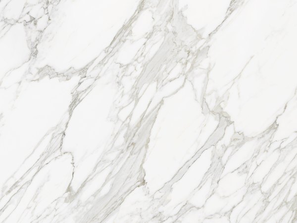 Sintered countertop, marble look, white